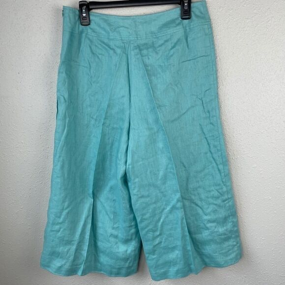 NWT Luciano Dante Linen Crop Pants Size 10 - Picture 7 of 7
